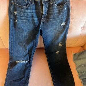 Distressed Crop Jeans